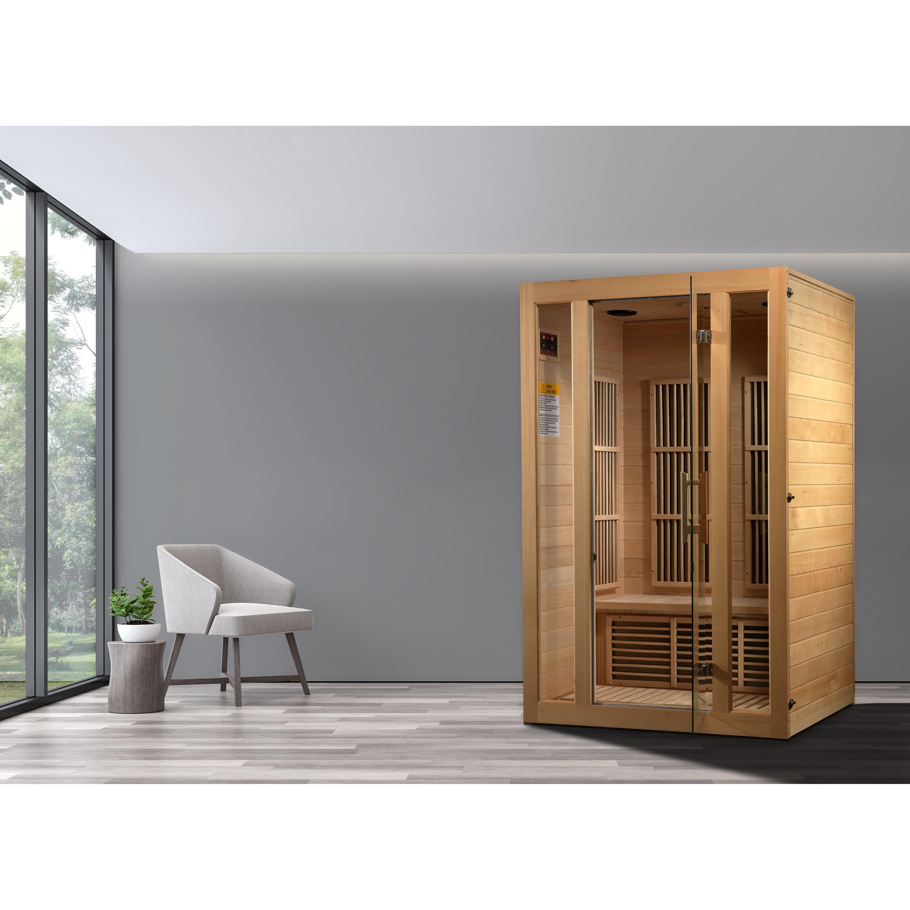 Maxxus "Seattle" 2 Person Low EMF FAR IR Sauna (MX-J206-01)