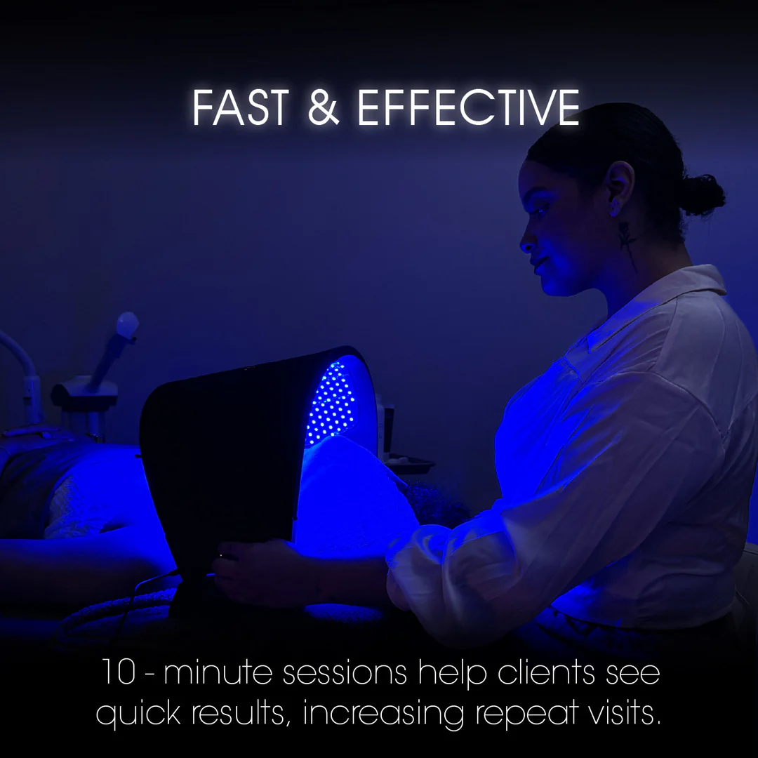 TIME WARP LED Light Therapy Panel – Professional Red, Blue & Infrared Skincare System with Stand