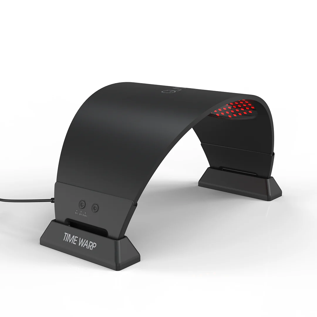 TIME WARP LED Light Therapy Panel – Professional Red, Blue & Infrared Skincare System with Stand