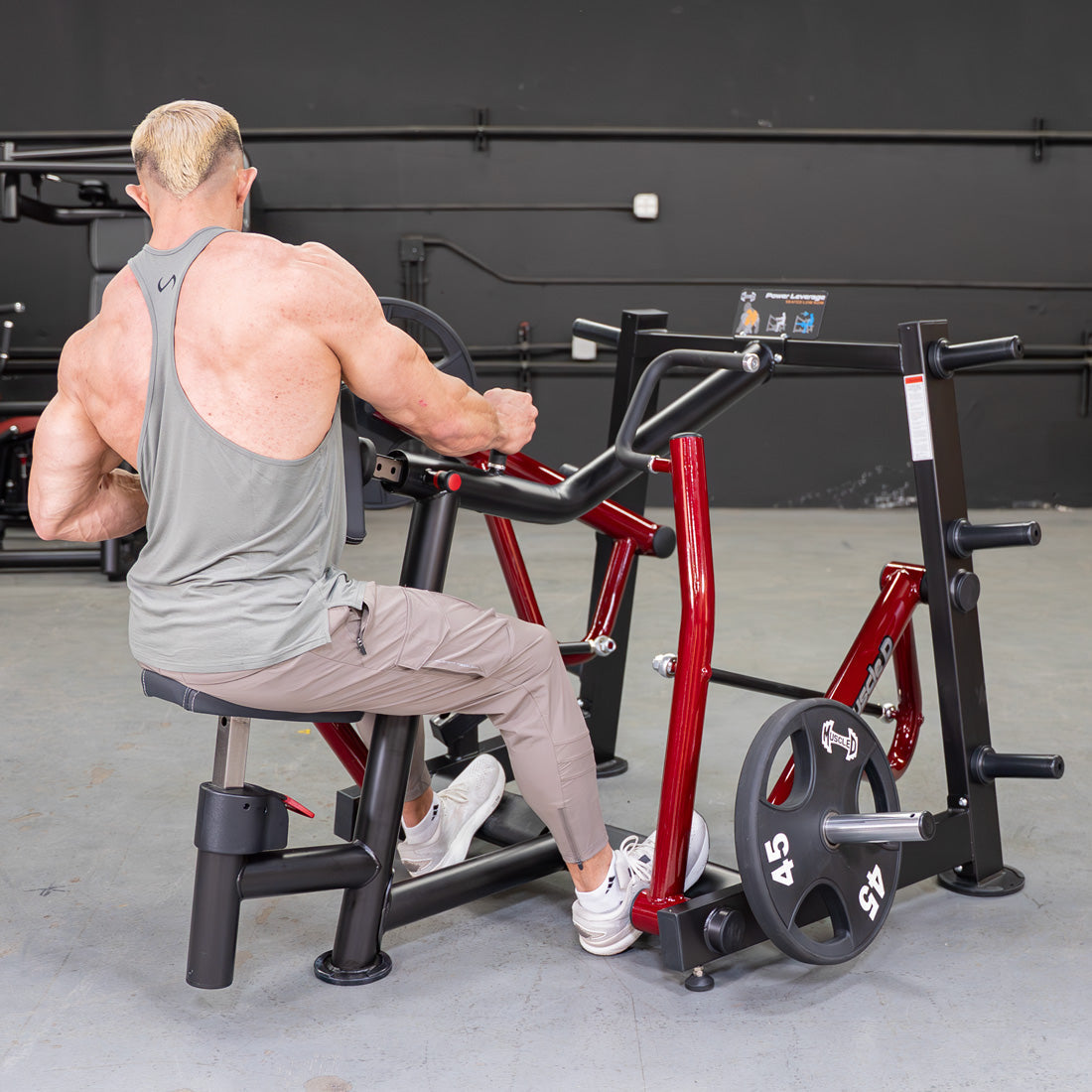 Power Leverage V2 Dual Hinge Seated Row | Muscle D Fitness